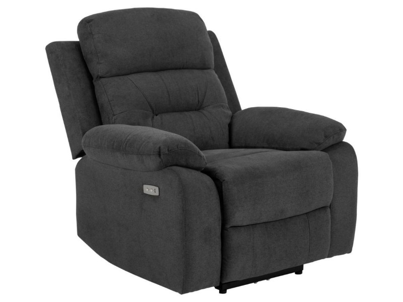 Fotel rozkładany Vansbro szary ciemny - ACTONA